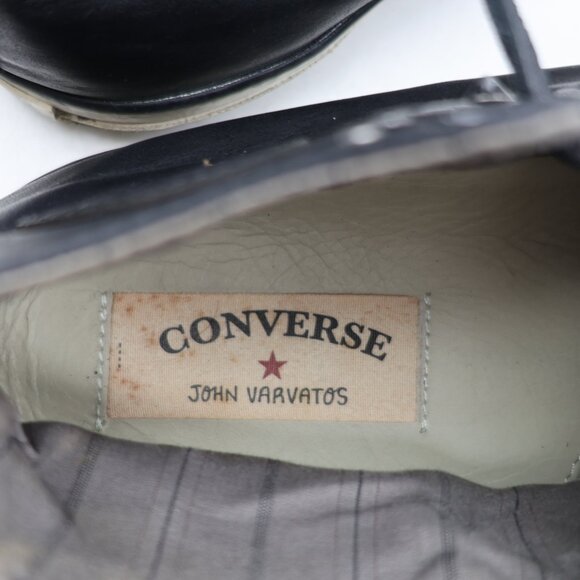 Converse X John Varvatos Men's 10 Women's 12 Studded Hi Leather Black 125707C - Picture 11 of 14